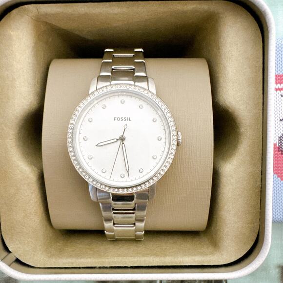 Fossil ES4287 Silver Tone Crystal Dial Stainless Steel Women\'s Watch main image 6
